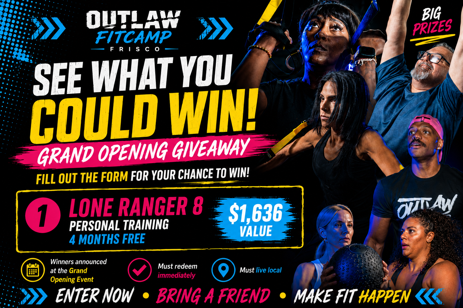 Outlaw FitCamp Updated Grand Opening Giveaway