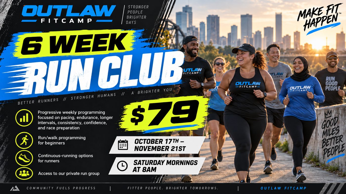 Outlaw FitCamp Frisco 6-Week Run Club program graphic